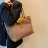 Large capacity fashion Tote bag 2023 new trend portable fashion simple women's bag leisure solid color single shoulder bag