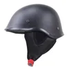 Motorcycle Helmets DOT Approved Sull Cap Motorcycles Half Open Face For Chopper Flat Black