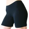 Kvinnors shorts sommar kvinnor avslappnad elastisk hög midja mode damer solid färg smal cyklist