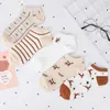 Kvinnors strumpor 5pairs/set Harajuku Korean Cartoon Animal Kort mjuk bomulls fotled kvinnlig dam lågklippt osynlig strumpa