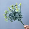 Decorative Flowers Artificial Plants Fake Fern Green Leaves Window Box Garden Porch Decoration Home Room Decor Wedding Po Props Plastic