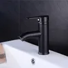 Rubinetti per lavabo bagno Rubinetti per lavabo monocomando nero opaco Rubinetto per lavabo freddo e miscelatore Rubinetto per cucina con acqua nera 230311