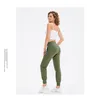 Mujeres Lululemens Yoga para mujer Novena carrera Fiess Joggers Pantalones de jogging casuales elásticos de cintura alta suaves 5 colores 619