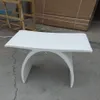 New Matte Modern Curved Design Bathroom Seat Shower Enclosure Stool Matt White Acrylic Solid Surface Sauna Chairs WD11112264