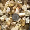 Dekorativa figurer 2-4 cm naturlig citrin Cristal Stone Gravel Crystals Tumbled Stones Meditation