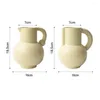 Vases Flower Vase Ergonomic Handle Spout Design Easy To Refill French Style Living Room Coffee Table Ceramic Home Decor