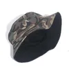 넓은 챙 모자 위장 스타일 남성 여성 부부 어부 버킷 모자 모자 여름 가을 봄 이중 레이어 패브릭 모자 파나마 낚시 p230311