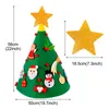 Decorazioni natalizie -Albero in feltro 3D fai-da-te per la decorazione domestica Anno dei regali di Natale