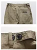 Men's Pants Safari Style Multi-pocket Cargo Trousers Men Loose Straight Casual Baggy Pants Mens Work Canvas Pants 230311