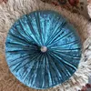 Cushion/Decorative Pillow Round Chair Cushion Golden Velvet Pillow Pumpkin Cushion Sofa Round Backrest Pillow Living Room Sofa Decoration Pumpkin Seat Pad 230311