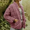 Jackets femininos Displa e gorjeta feminina Cardigan Lady Casat Loose Autumn Stand Collar for Outdoor