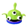 Unisex Halloween Bonnet Bivakmuts Hoeden Groen Monster Shrek Hoed Handgemaakte Gebreide Caps Party Funny Beanie Skullies Caps HCS209