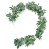 Decorative Flowers 1.8m Artificial Vines Hanging Eucalyptus Leaves Greenery Garland Faux Plant For Wedding Backdrop Arch Decor