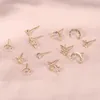 Dangle Earrings MAA-OE 2023 Vintage Moon Stars Mixed Earring Set For Women Gold Color Crystal Cute Jewelry Party Gift Wholesale