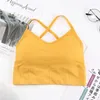 Tank da donna Asheywr Donne Fitness Tops Croce Cingcio Spinga Up Beauty Back a camisole muta biancheria intima Solido allenamento sexy reggiseno a secco veloce