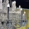 Chandeliers Clear Crystal Chandelier Custom Modern Large Villa El Lustre Luxury Lamp