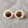 Crianças modernas Ciclismo Óculos de sol Crianças Tamanho da moda Flor Round Flor Eyewear com flores fofas