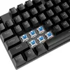 K80 87 Tasten Mechanische Tastatur mit LED-Hintergrundbeleuchtung, USB-Kabel, Gaming-Tastaturen, blauer Schalter, ABS-Tastenkappe für Desktop-Computer, PC, Laptops