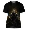 Camisetas masculinas 2023 ANUBIS 3D T-shirt Men and Women Fashion Casual Casual Camise