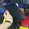 Men Women Wallets Style Panel schulden Spiked Clutch Bags Patent Real Leather Rivets Party Kladen Lady Long Wallet Girls Boys Beroemd S2343