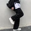 Men's Pants Spring Casual Plaid Pants Men Wide Leg Vintage BF Couple Straight Corduroy Pantalones Streetwear Harajuku Mopping Oversize S-3XL 230311