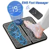 Masseur de pieds EMS Coussin de massage des pieds Tapis de massage portable pliable Stimulation musculaire du pouls Améliorer la circulation sanguine Soulagement de la douleur Détendre les pieds 230310