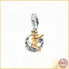 Pandora S925 Pure Silver Red Love Medal Charm Is Suitable for Primitive DIY Lady Bracelet Jewelry Production