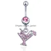 Navel Bell -knappringar D0541 Dream Catcher Mix Color Belly Ring Drop Leverans smycken Body Dhgarden Dhwr5