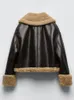 여자 재킷 heeneberry 패션 모피 코트 여성 램 울 라벨은 짧은 가을과 겨울 따뜻한 면화 재킷 230310
