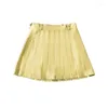 Skirts Summer White Black Pleated Women Sexy Mini Skirt Womens Tenny Ladies High Waist Short 2023