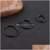 Takı Paslanmaz Kasnak Burun Halkası ve Stud Kıkırdak Septum Tragus Piercing Küpe Gövdesi 20G Mix 100pcs 6/8/10mm Damla Teslimat Düğün DHAC3