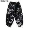 Men's Pants Bebovizi Thin Japanese Kimono Pant Men Samurai Black Harem Loose Elastic Waist Chinese Style Cosplay Trousers 230311