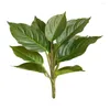 장식용 꽃 섬세한 Dieffenbachia 잎 가짜 식물 플라스틱 장식