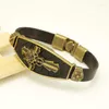 Bracelet 2023 mode hommes Bracelet en cuir Style croix Simple Vintage Festival cadeau