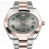 Automatische beweging Kijk datejust Sapphire Crystal vegen 2813 polshorloge vouwbespels roestvrij staal origineel clasp284m