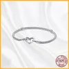 2023 New Popular 925 Sterling Silver Earrings Bracelet Necklace Three -piece Set Is Suitable for Primitive Pandora DIY Fashion Jewelry Accessories 1