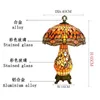 مصابيح طاولة Woerfu 40 سم مصباح Tiffany Lamp European Dragonfly Lampshade Light Light Creative Bar Cafe