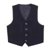 Gilet da ragazzo Abito da completo Gilet Formale per bambini Nero Abiti da spettacolo per pianoforte Bambini Gentleman School Party Gilet Costume 312Y 230311