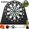 2m-5m Fashionabla 3 meter uppblåsbara fotboll Dartboard Kick Game Uppblåsbara fotbollsspel mål med bollar