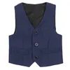 Gilet da ragazzo Abito da completo Gilet Formale per bambini Nero Abiti da spettacolo per pianoforte Bambini Gentleman School Party Gilet Costume 312Y 230311