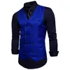 Mäns västar varumärkesvästar för män avslappnad smal passform Mens kostym Vest Double Breasted Waistcoat Gilet Homme Formell Business Jacket XXL 230311