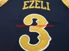 # 3 VANDERBILT FESTUS BZELI College Basketball Jersey personalizzata qualsiasi nome numero maglia