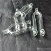 Pipas para fumar Succión nasal, accesorios de bongs de vidrio al por mayor, pipa de agua de vidrio