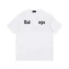 Designer Fashion Luxury New Classic Balencaigaity Short Sleeves Paris Letter Printed T Shirt Mens And Womens Couples Loose High Street T Shirt Sweatshirts