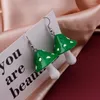 Dangle Earrings Creative Cute Acrylic Mushroom For Women Fashion Simple Sweet Resin Childlike Girls Party Jewelry Gift