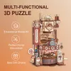 3DパズルロボットタイムROKR 420PCS DIYチョコレートファクトリー3D木製パズルアセンブリ大理石のおもちゃのギフト