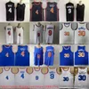 Man Women Youth New Basketball 4 Derrick 9 RJ Rose Barrett Jersey Ed XS-6xl z 6 łatkami 30 Julius Randle Jerseys Black City Retro Blue