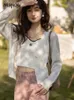 Kvinnors stickor Tees Mishow Mohair Sticked Cardigan Women 2023 Spring French Solid Vneck Knit Soft Gentle Knitwears Kvinnliga tröja Rockar MXC11Z1162 230311