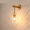 Wandlampen Glazen lichten Lamp Noordse LED SCONCE VOOR BADADY SLAAPKAMER BEDBAD STAP THUIS VERLICHTINGSMELDINGEN Keuken Luminaire