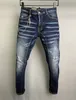 DSQ Phantom Turtle Jeans masculino Jeans Jeans de luxo Jeans Skinny Ripped Guy Cool Hole Denim Moda Moda Fit Jeans Men Washed calça 612879